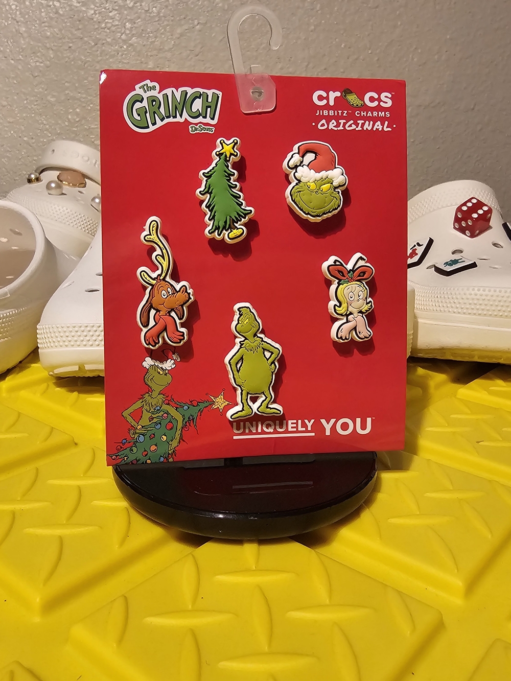Authentic Grinch Crocs Jibbitz
